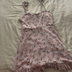 Purple Floral Sundress